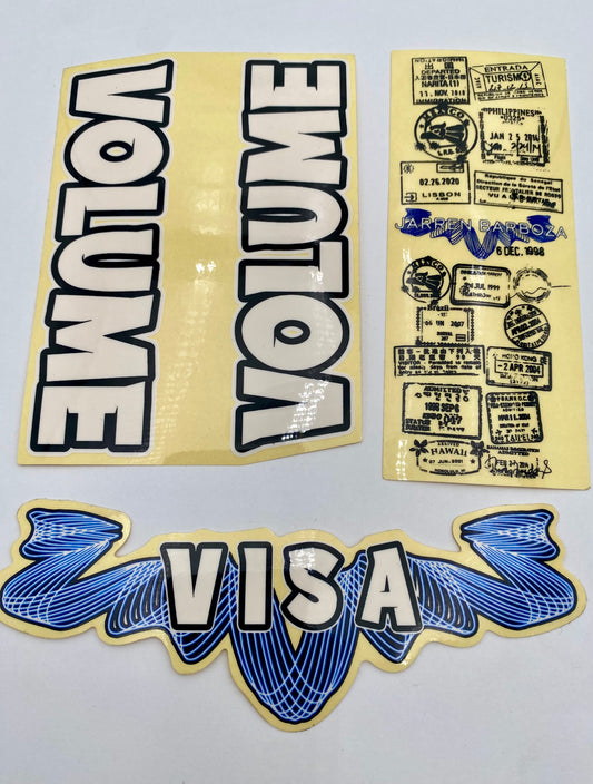 Volume Visa Frame Decals